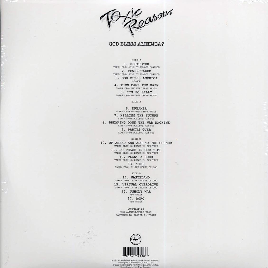 Toxic Reasons - God Bless America? (ltd. ed.) (2xLP) (red/white/blue splatter vinyl)