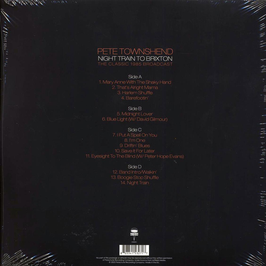 Pete Townshend - Night Train To Brixton: The Classic 1985 Broadcast (2xLP)