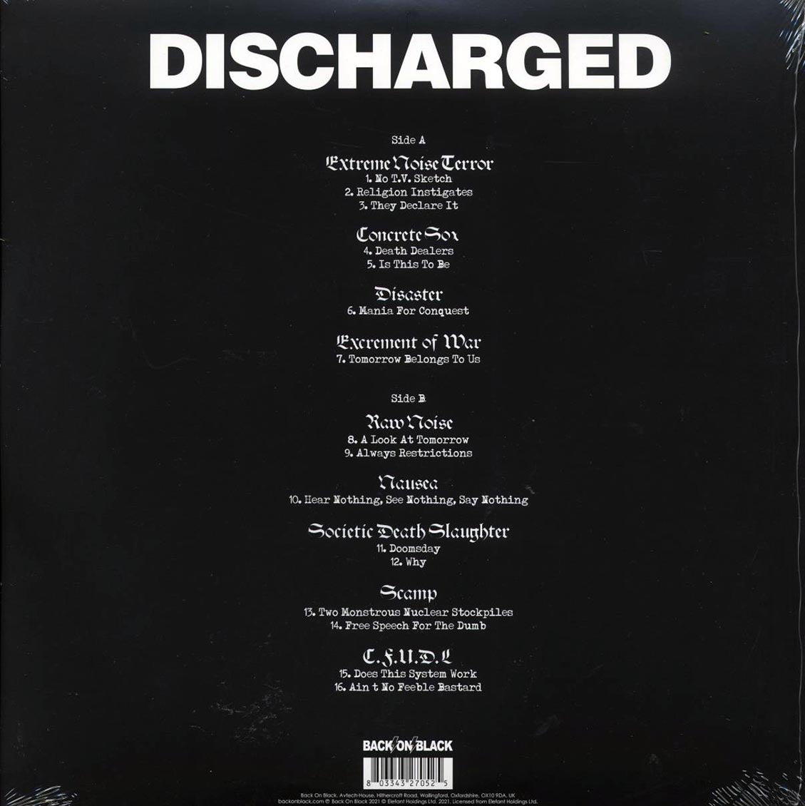 Extreme Noise Terror, Raw Noise, Etc. - Discharged (ltd. ed.) (clear vinyl)