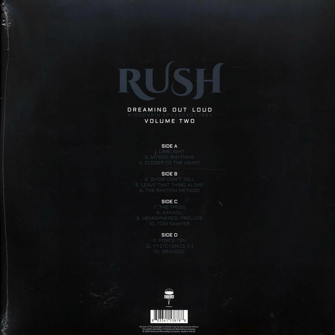 Rush - Dreaming Out Loud Volume 2: Wisconsin Broadcast 1994 (2xLP)