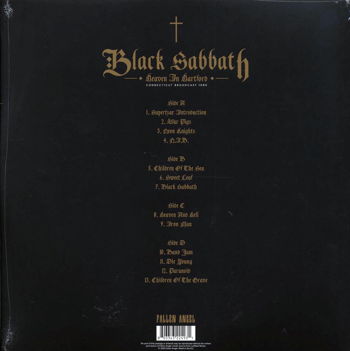 Black Sabbath - Heaven In Hartford: Connecticut Broadcast 1980 (2xLP)