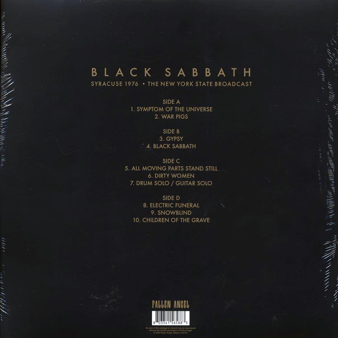 Black Sabbath - Syracuse 1976: The New York State Broadcast (2xLP)