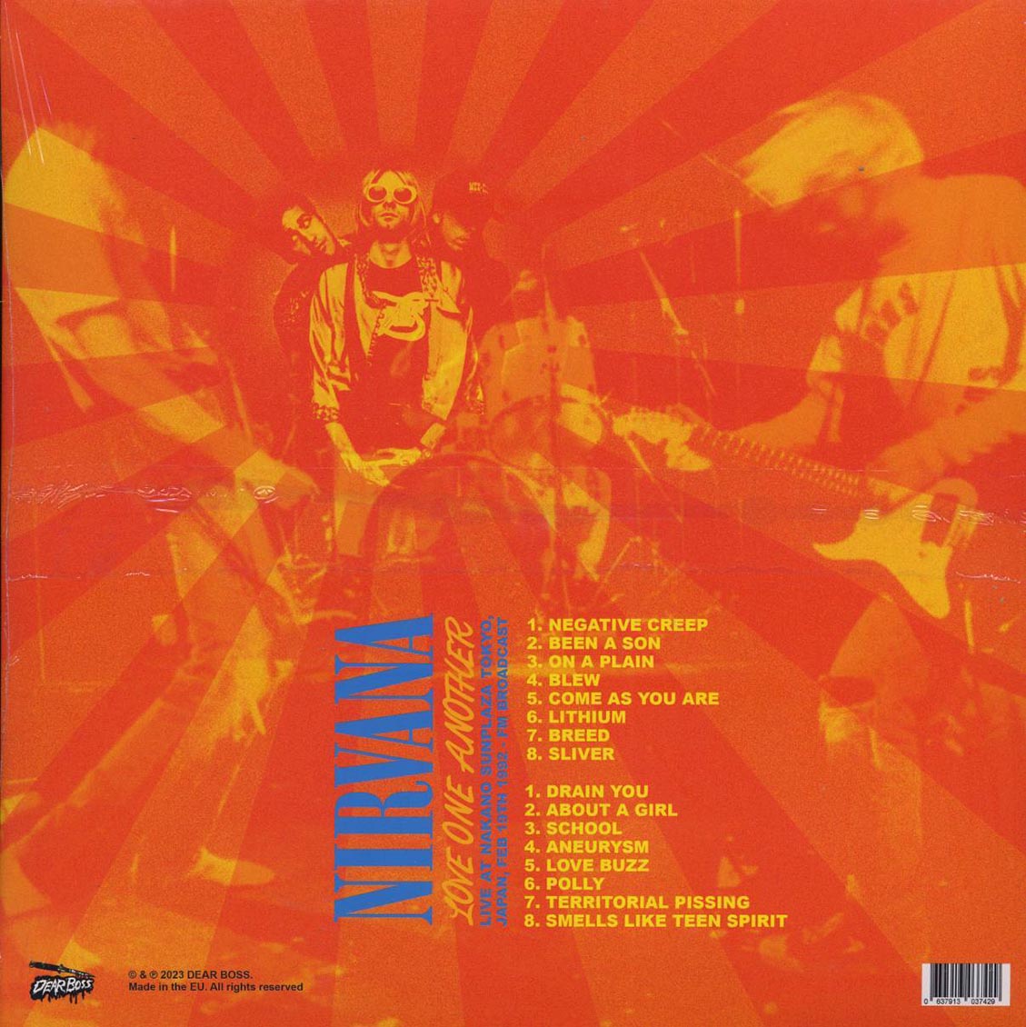 Nirvana - Love One Another: Live At Nakang Sunplaza Tokyo, Japan, Feb 19th 1992 (ltd. 300 copies made) (colored vinyl)