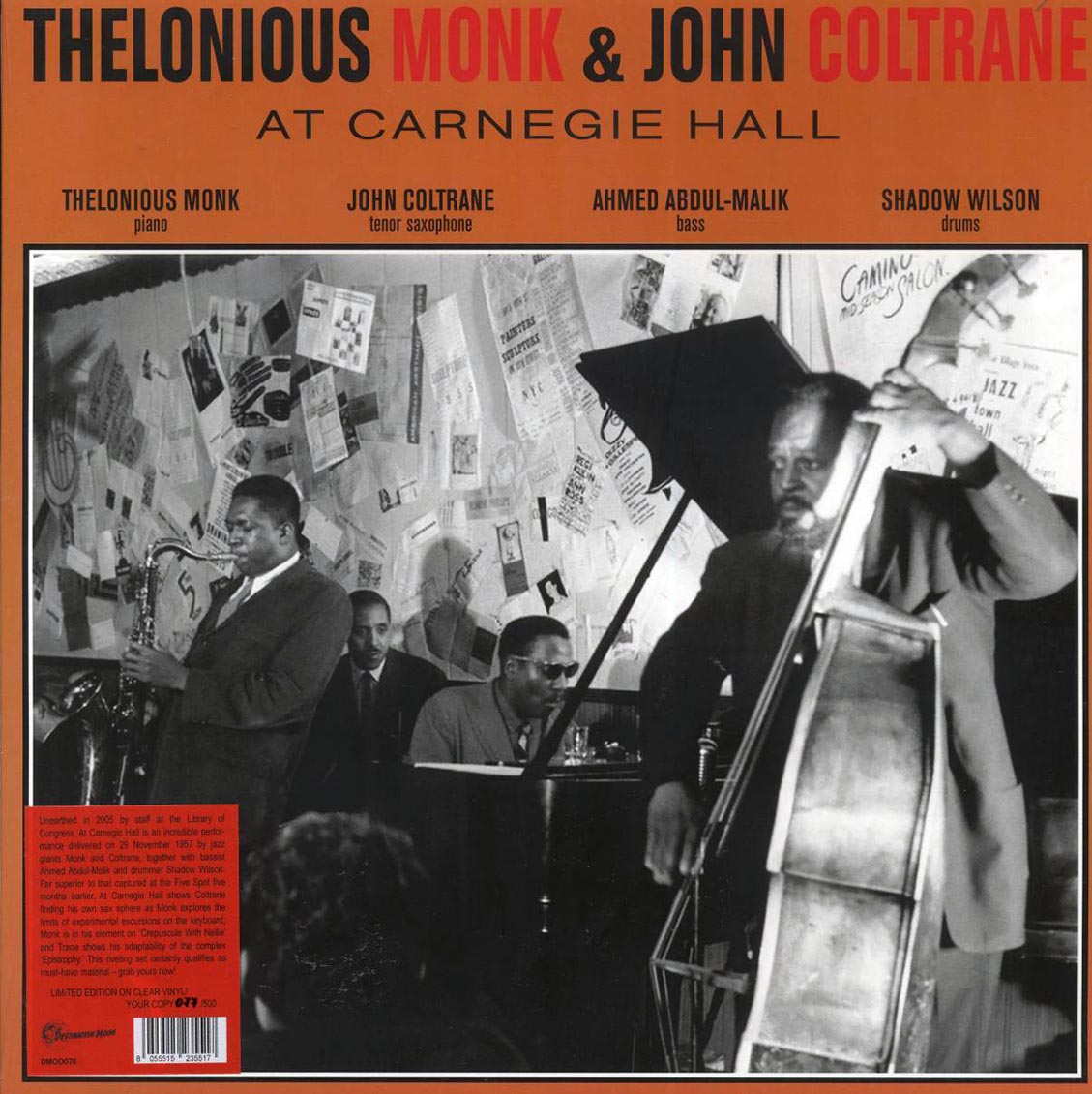 Thelonious Monk, John Coltrane - Thelonious Monk & John Coltrane At Carnegie Hall (ltd. 500 copies made) (clear vinyl)