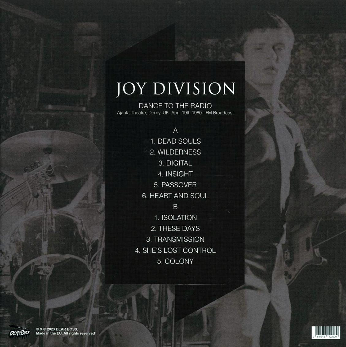 Joy Division - Dance To The Radio: Ajanta Theatre, Derby, UK April 19th 1980 (blue vinyl)