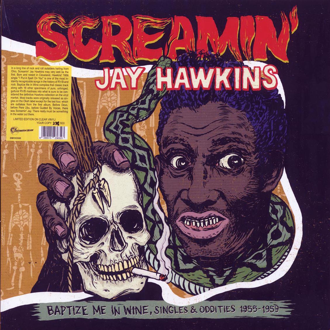 Screamin' Jay Hawkins - Baptize Me In Wine: Singles & Oddities 1955-1959 (ltd. 500 copies made) (clear vinyl)