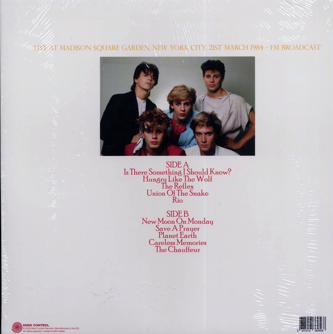 Duran Duran - Private Confessions: Live At Madison Square Garden, New York City, 21st March 1984