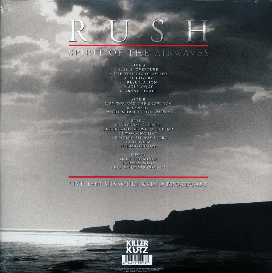 Rush - Spirit Of The Airwaves: Live 1980 Missouri Radio Broadcast (ltd. ed.) (2xLP) (blue vinyl)