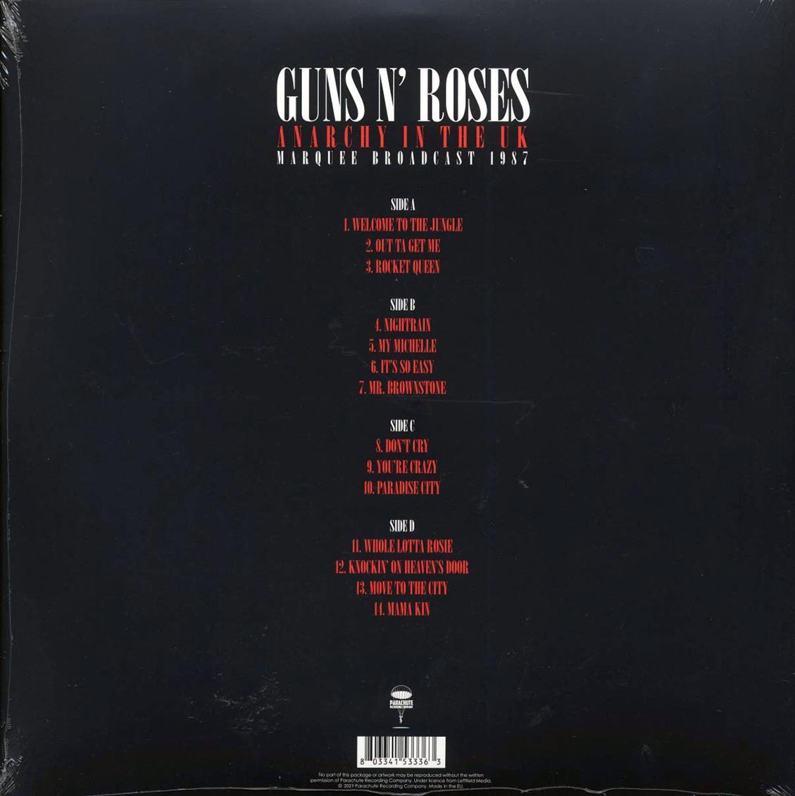 Guns N' Roses - Anarchy In The UK: Marquee Broadcast 1987 (2xLP)
