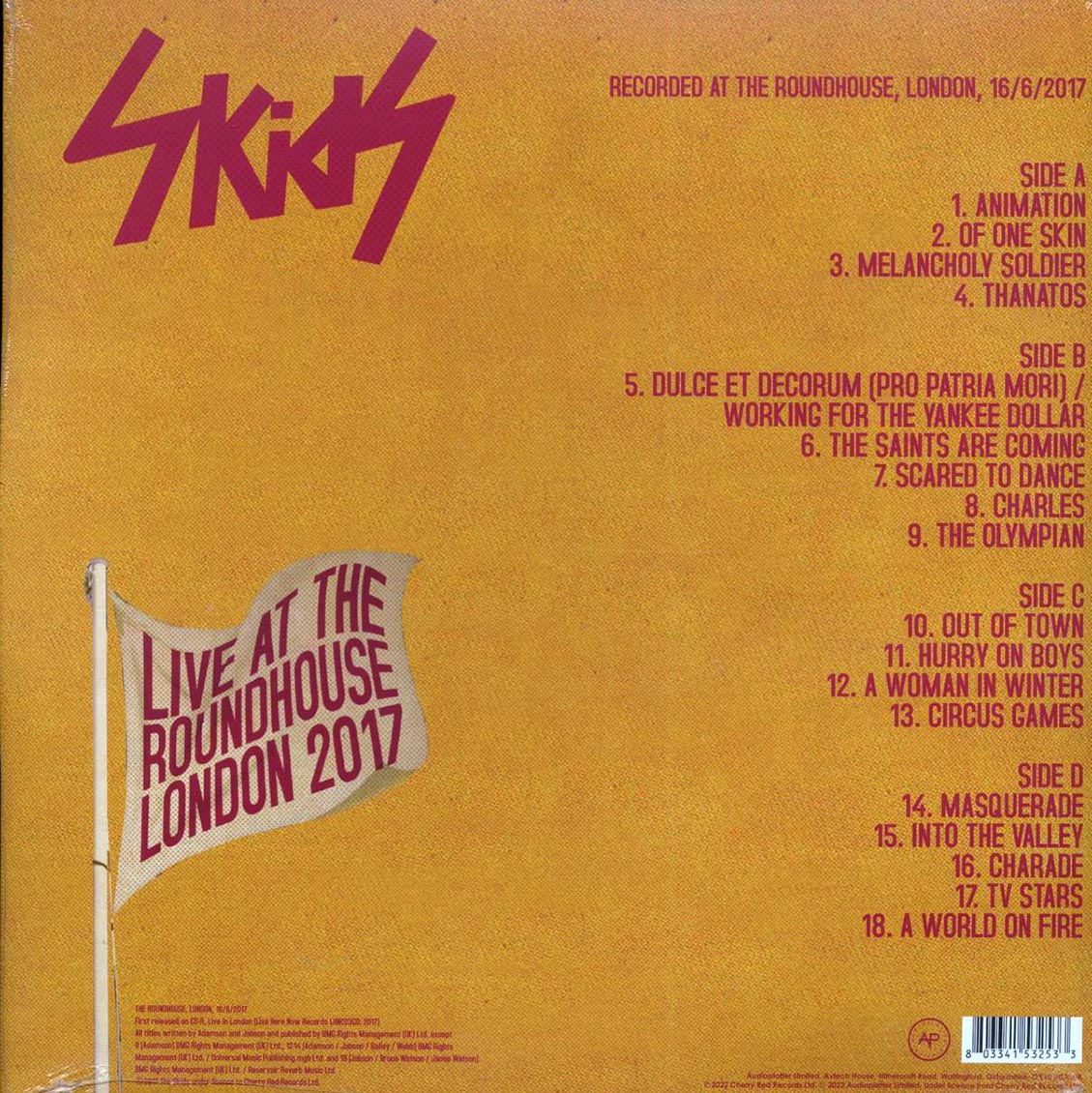 Skids - Live At Roundhouse London 2017 (ltd. ed.) (2xLP) (clear vinyl)