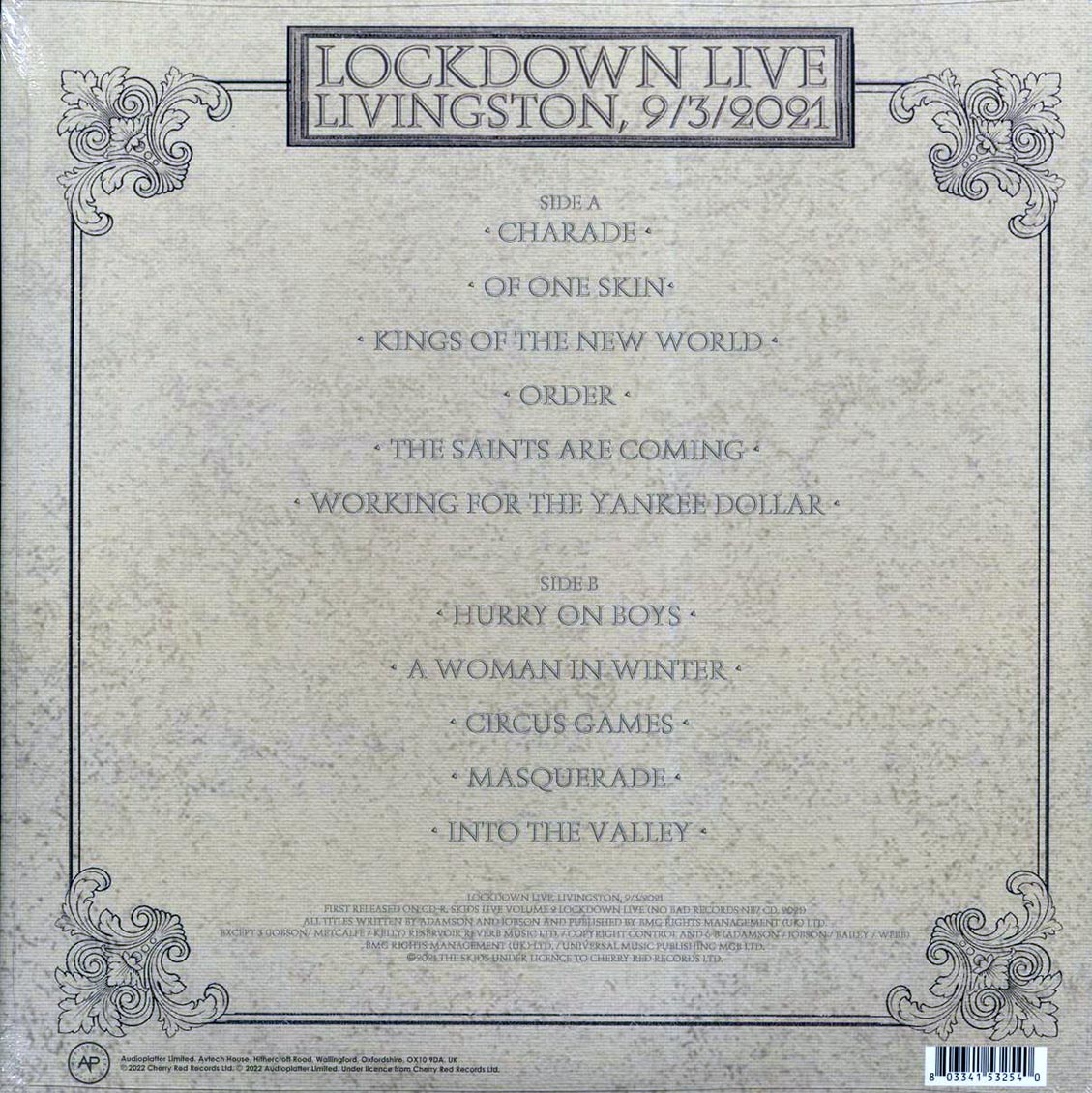 Skids - Lockdown Live: Livingston, 9/3/2021 (ltd. ed.) (white vinyl)