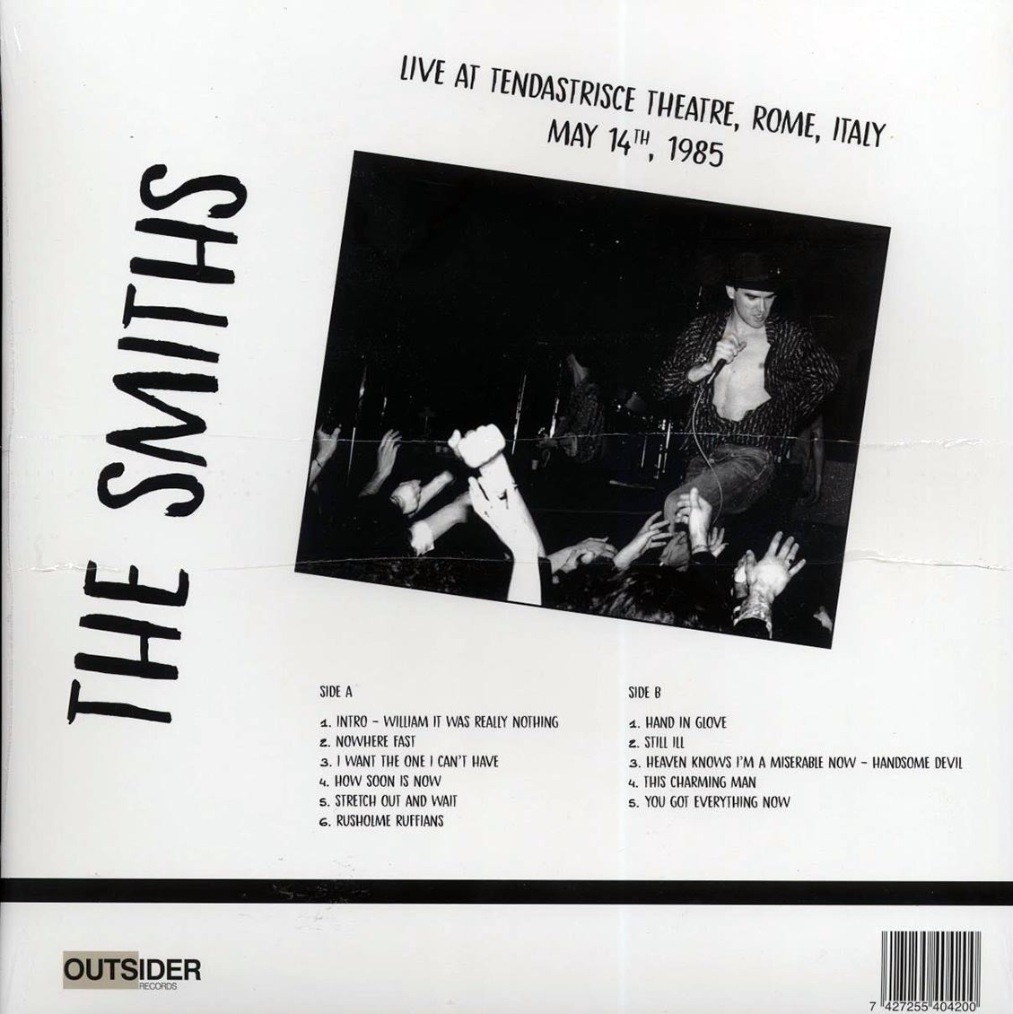 The Smiths - Rome, What Difference Does It Make? Live At Tendastrisce Theatre, Rome, May 14th 1985 (orange vinyl)