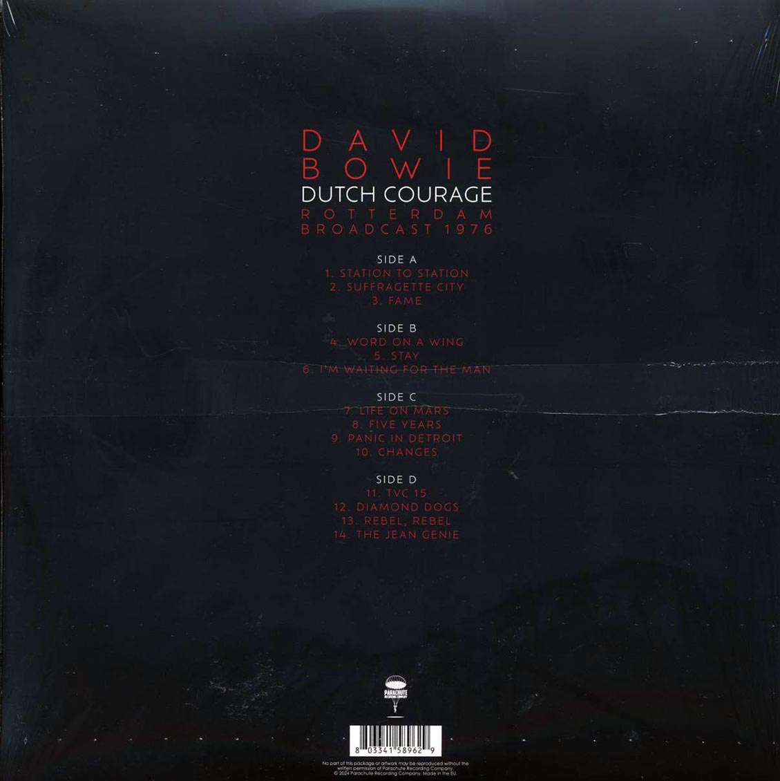 David Bowie - Dutch Courage: Rotterdam Broadcast 1976 (2xLP)