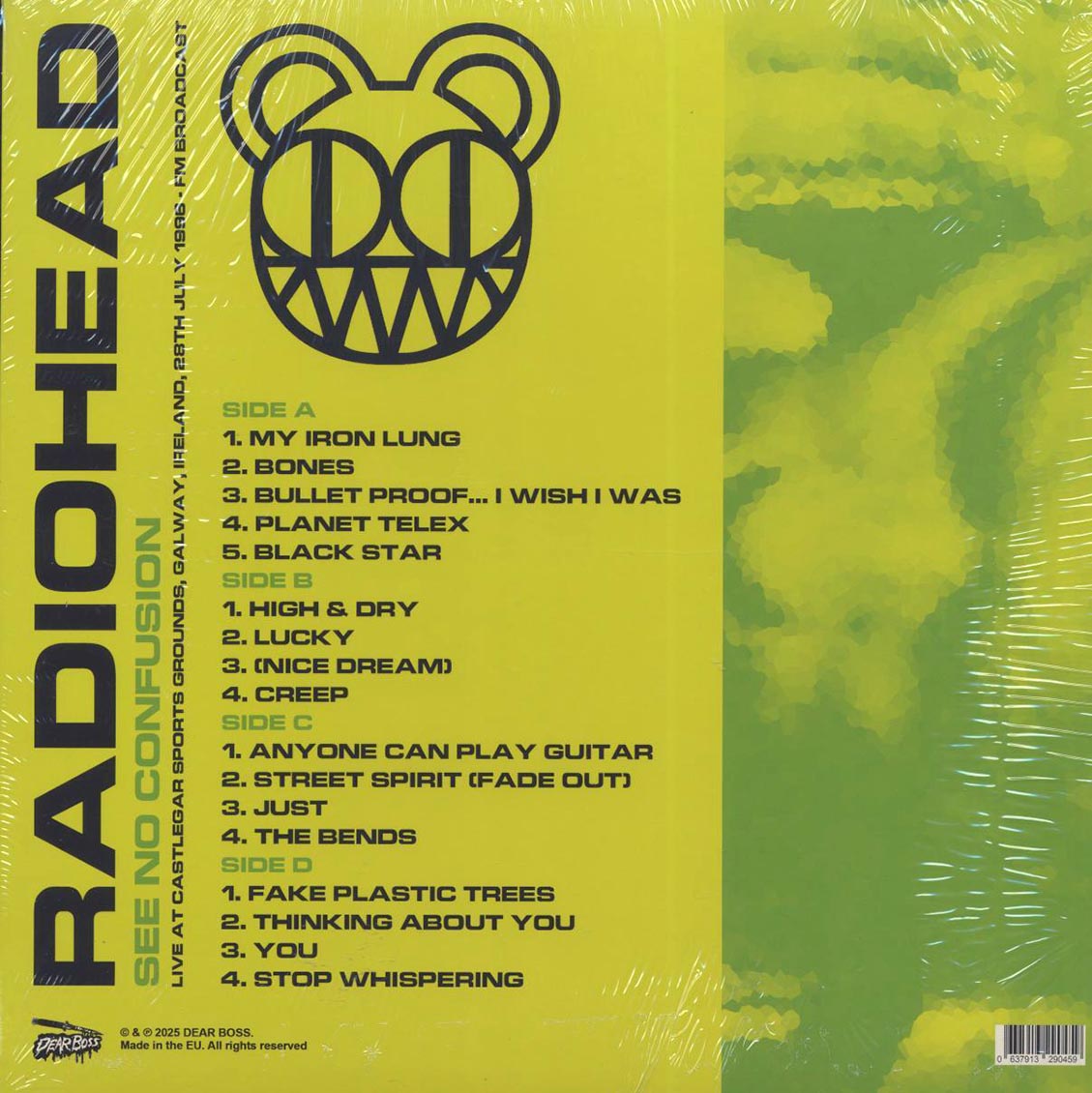 Radiohead - See No Confusion: Live At Castlegar Sports Grounds, Galway, Ireland, 28th July 1996 (2xLP)