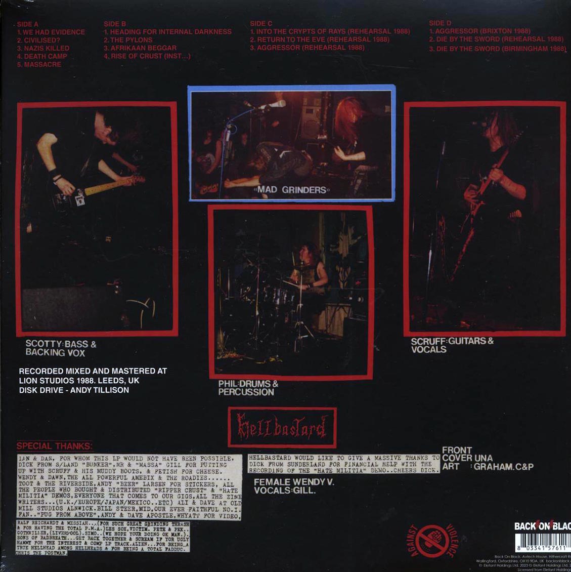 Hellbastard - Heading For Internal Darkness (ltd. ed.) (2xLP) (red vinyl)