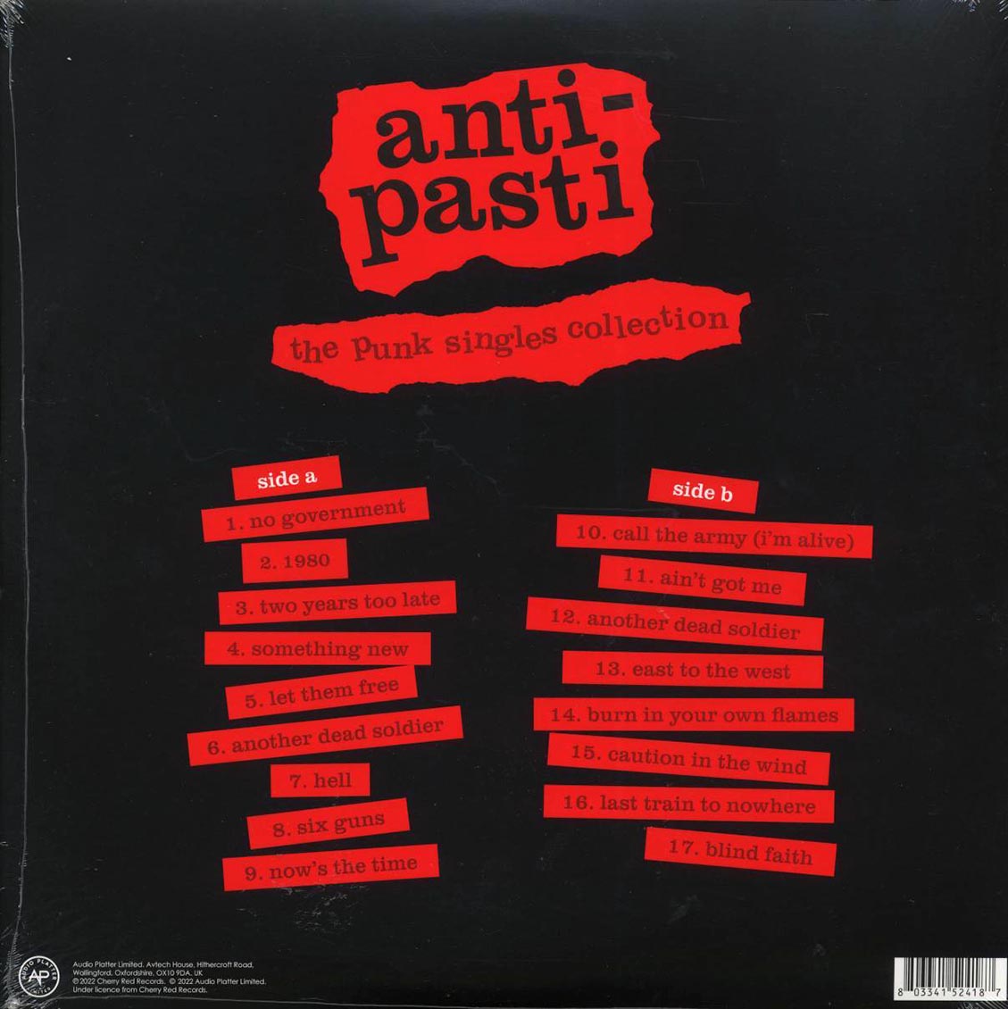 Anti-Pasti - The Punk Singles Collection (ltd. ed.) (red vinyl)