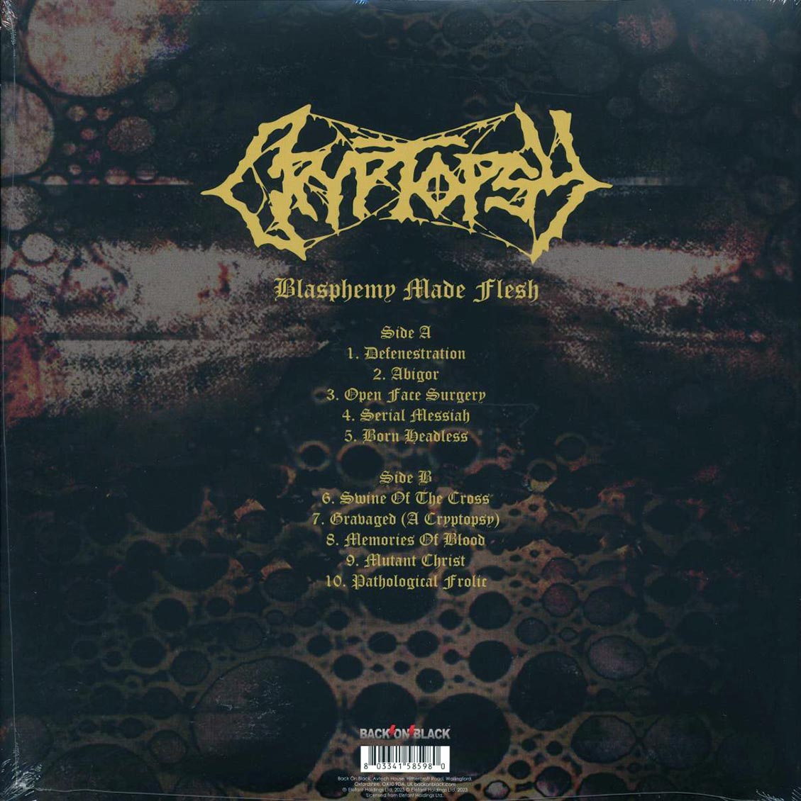 Cryptopsy - Blasphemy Made Flesh (ltd. ed.) (clear vinyl)