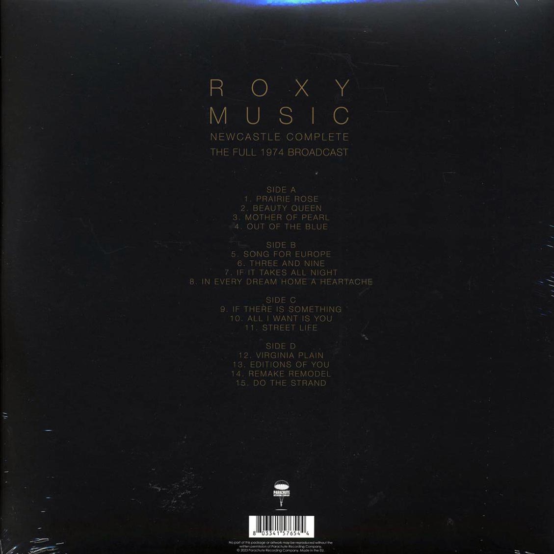 Roxy Music - Newcastle Complete: The Full 1974 Broadcast (2xLP)