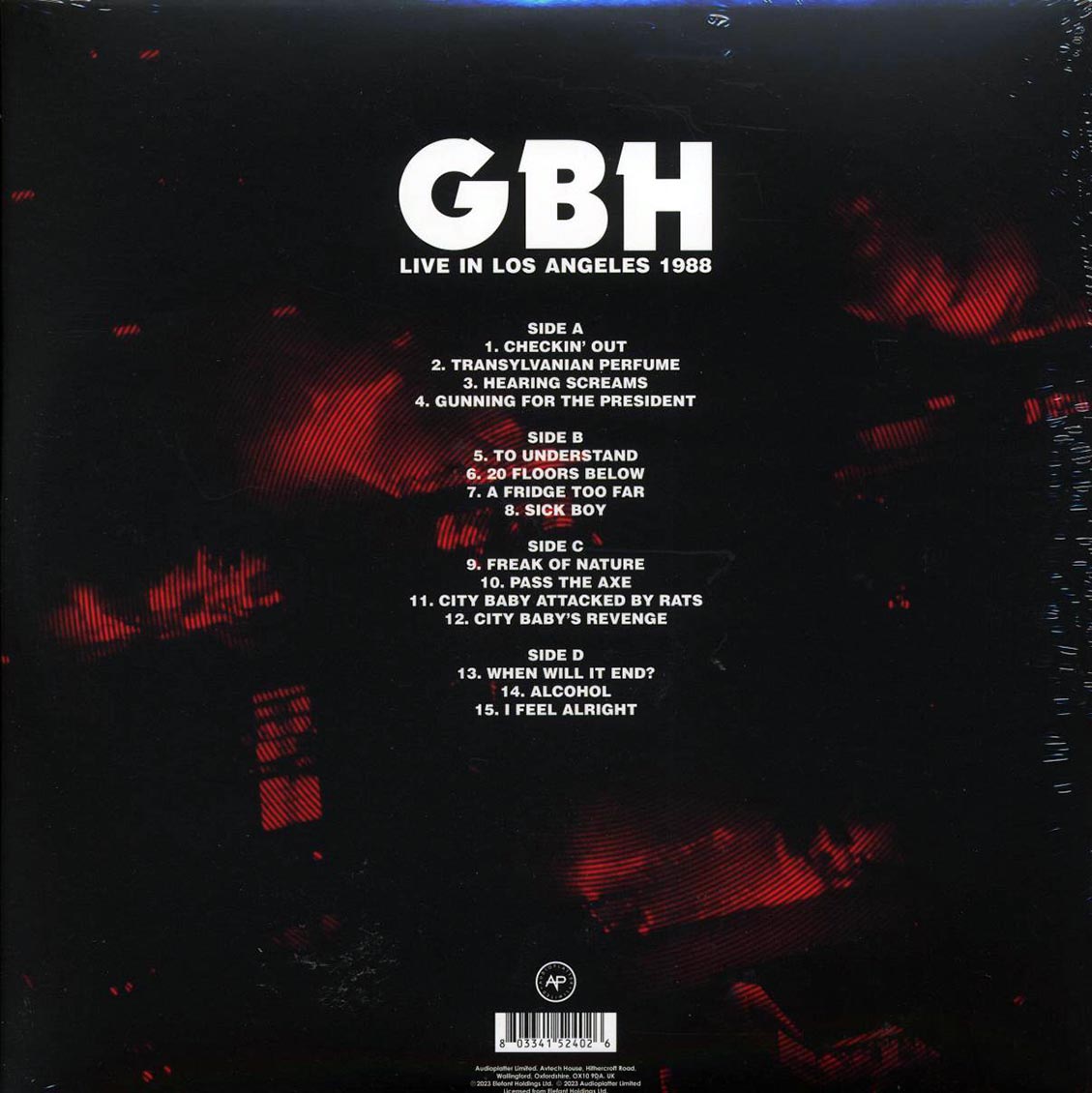 GBH - Live In Los Angeles 1988 (ltd. ed.) (2xLP) (red vinyl)