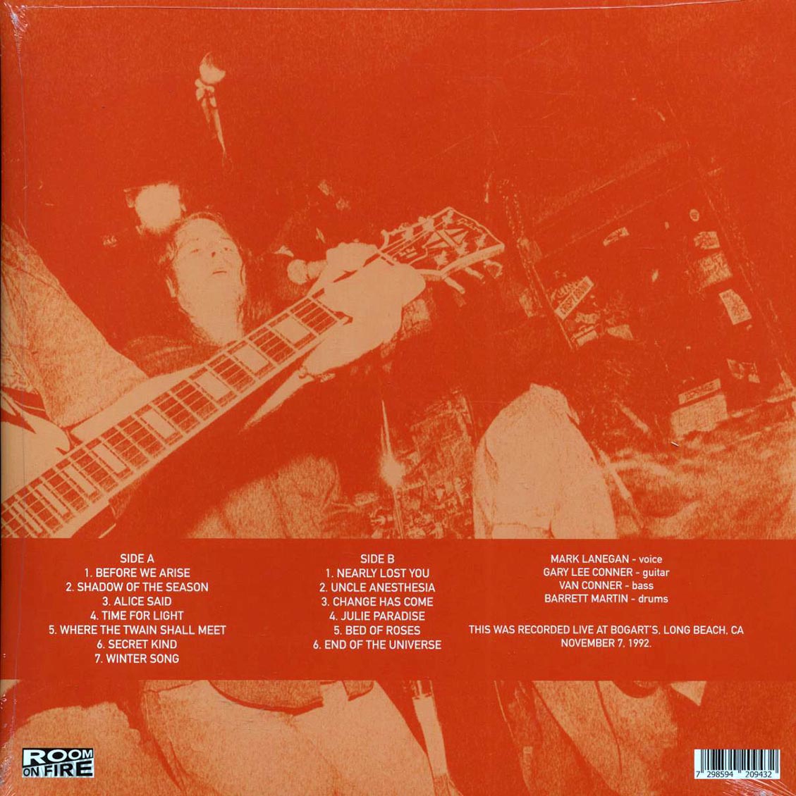 Screaming Trees - Winter Songs: Live On Tour USA 1992 (ltd. ed.) (orange vinyl)
