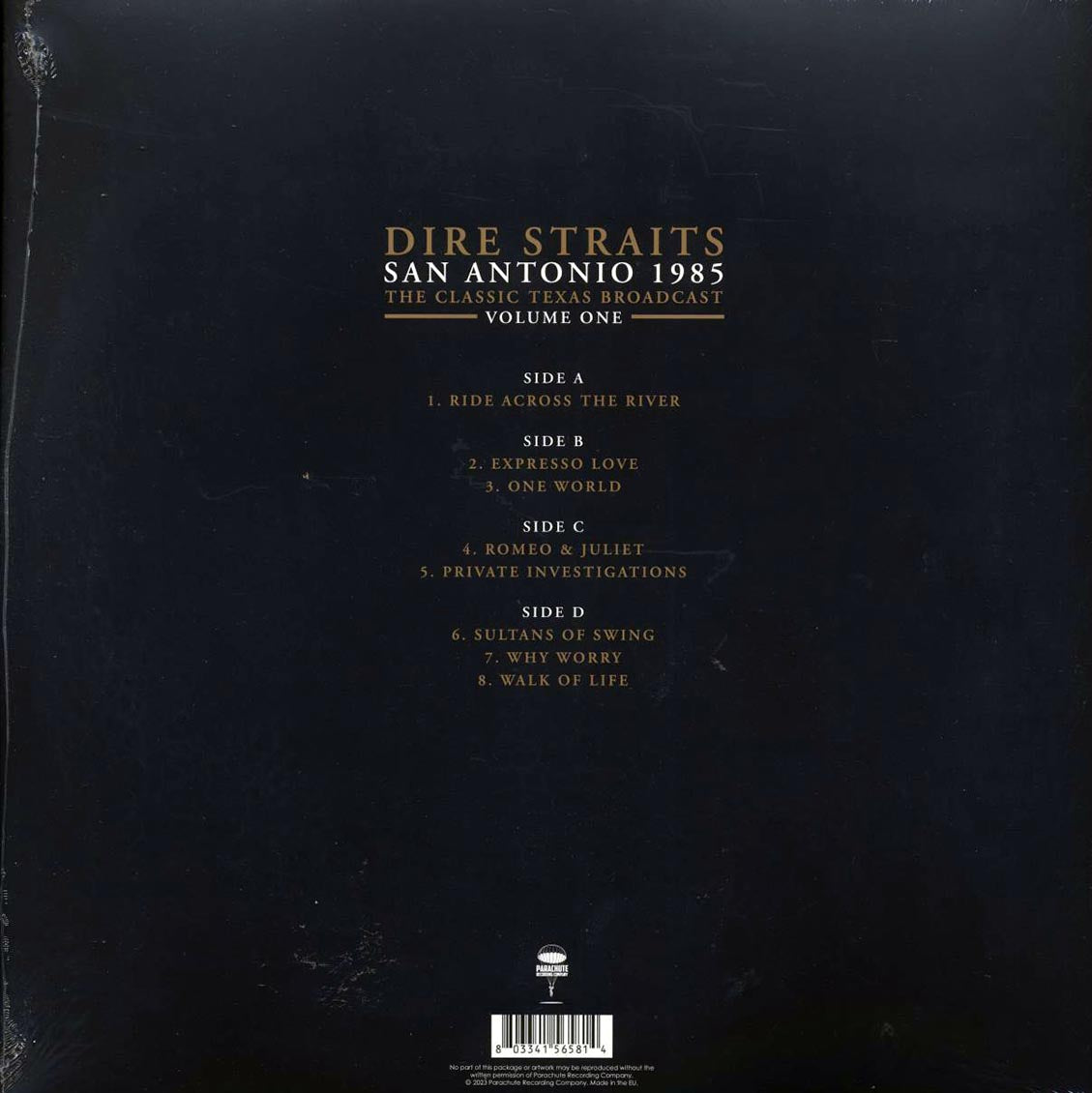 Dire Straits - San Antonio 1985 Volume 1: The Classic Texas Broadcast (2xLP)