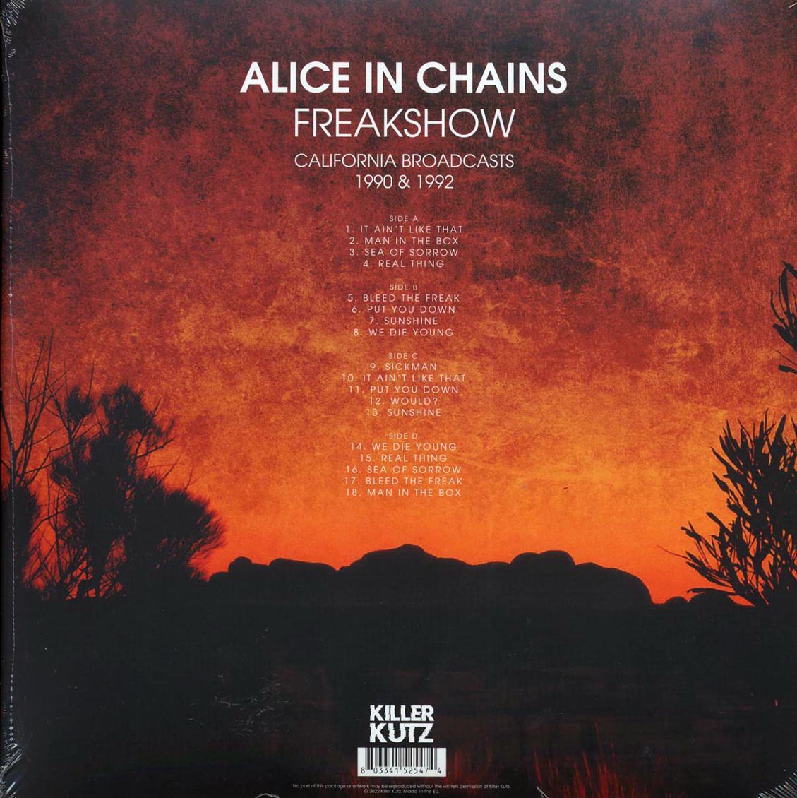 Alice In Chains - Freakshow: California Broadcasts 1990 & 1992 (ltd. ed.) (2xLP) (red vinyl)
