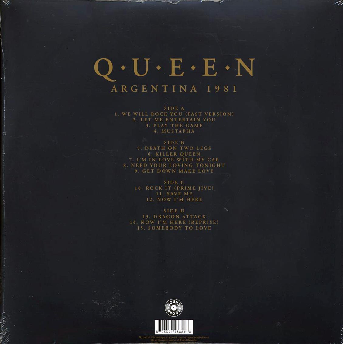 Queen - Argentina 1981 Volume 1: The Complete Buenos Aires Broadcast (2xLP)