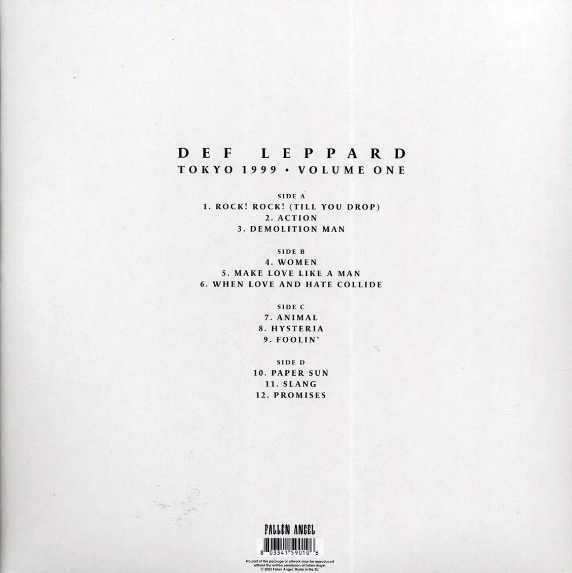Def Leppard - Tokyo 1999 Volume 1 (2xLP)