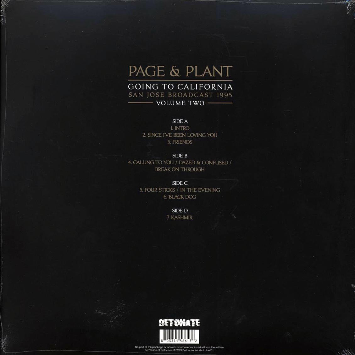 Jimmy Page, Robert Plant - Page & Plant Going To California Volume 2: San Jose Broadcast 1995 (ltd. ed.) (2xLP) (red vinyl)