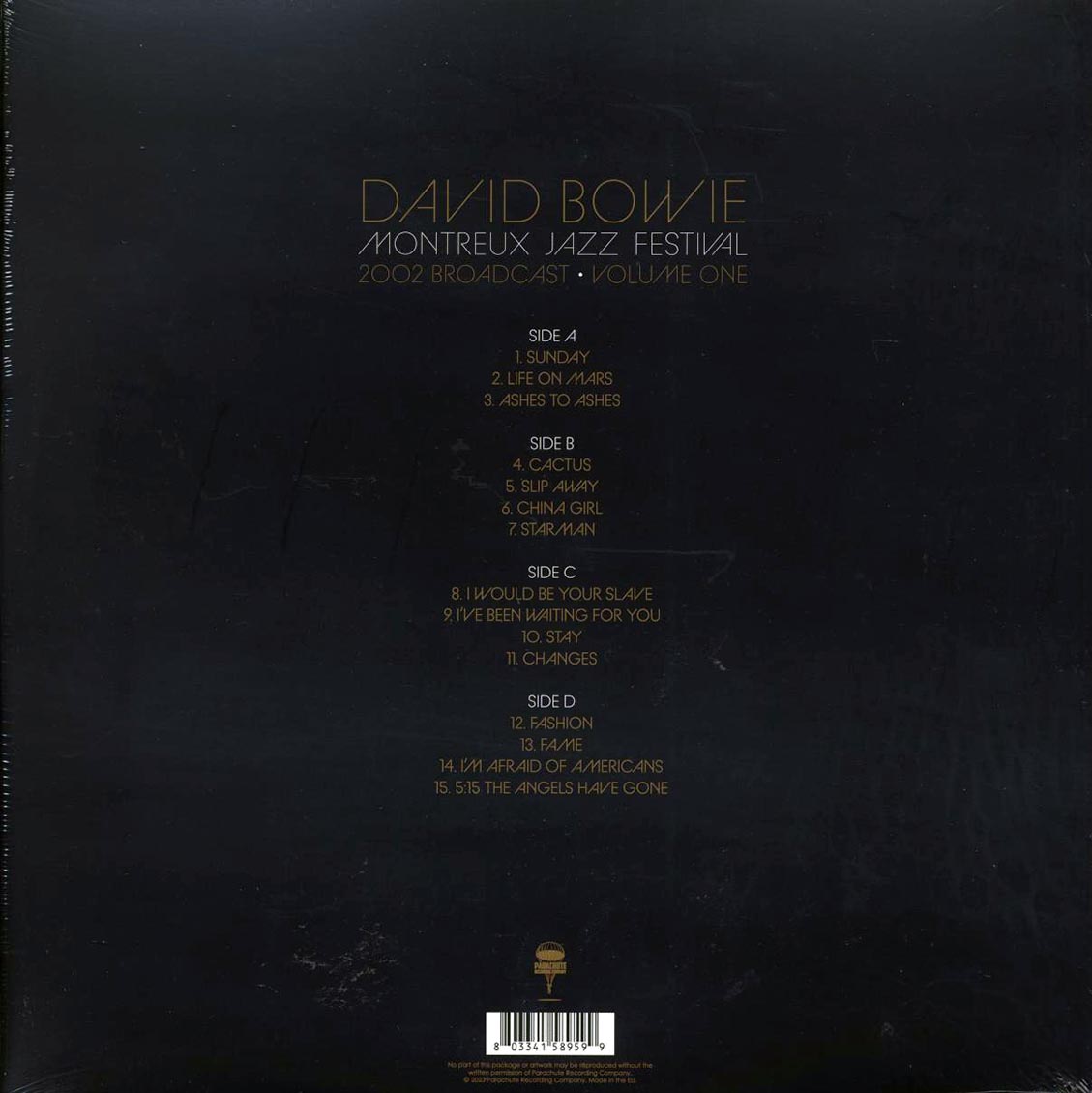 David Bowie - Montreux Jazz Festival Volume 1: 2002 Broadcast (ltd. ed.) (2xLP) (clear vinyl)