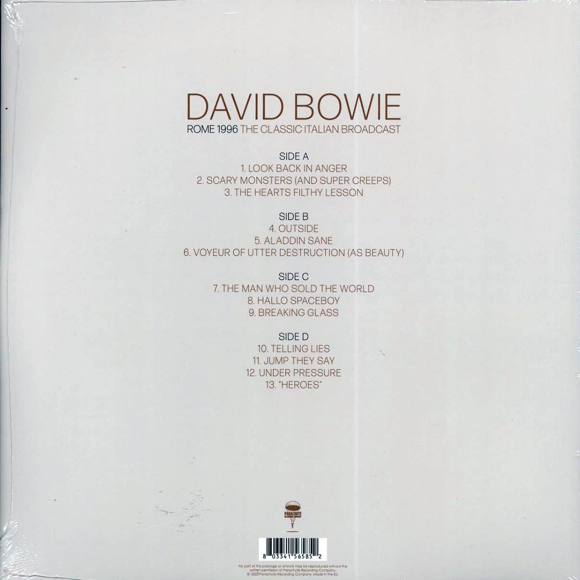 David Bowie - Rome 1996: The Classic Italian Broadcast (2xLP)
