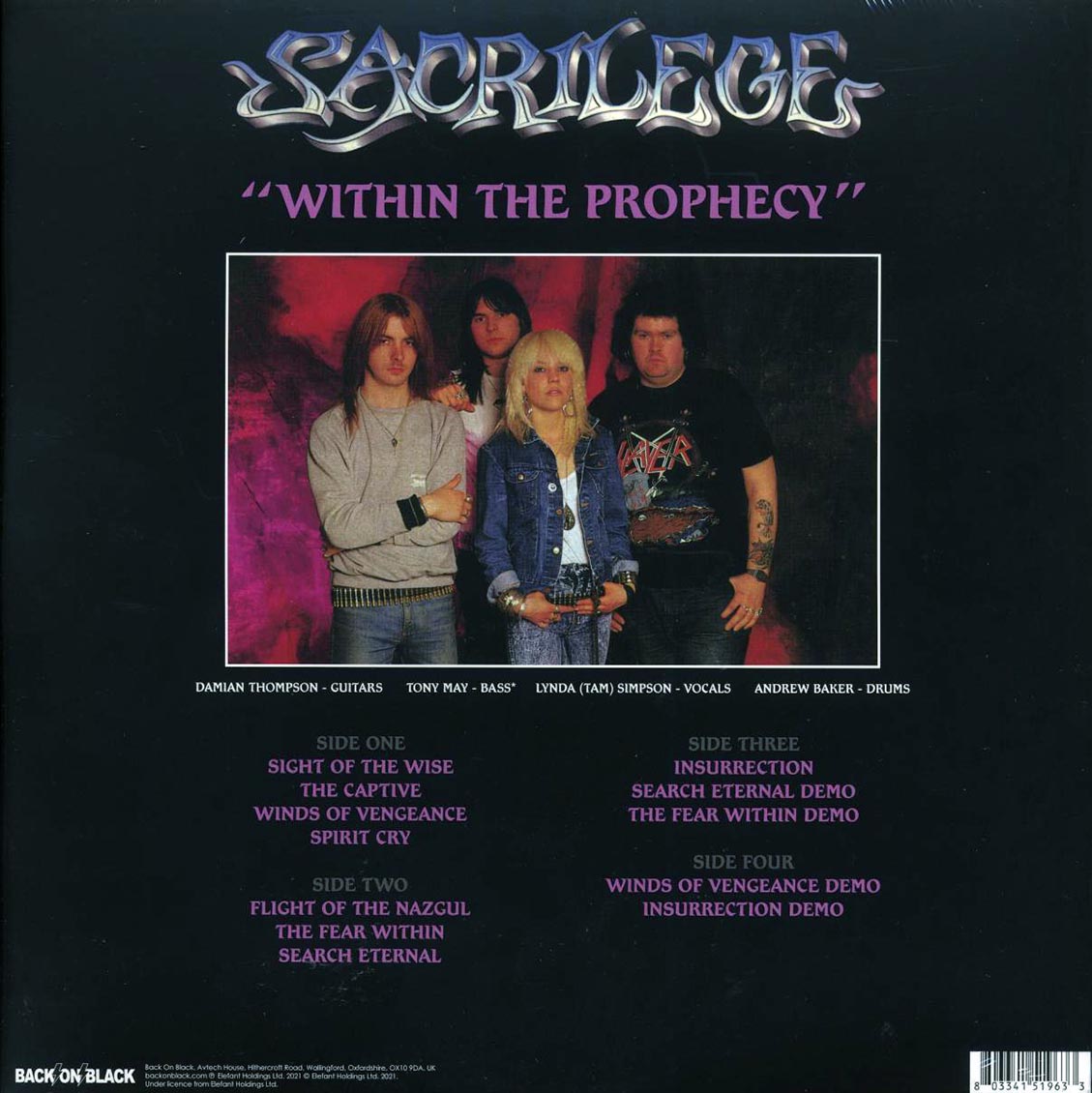 Sacrilege - Within The Prophecy (ltd. ed.) (2xLP) (clear/purple splatter vinyl)