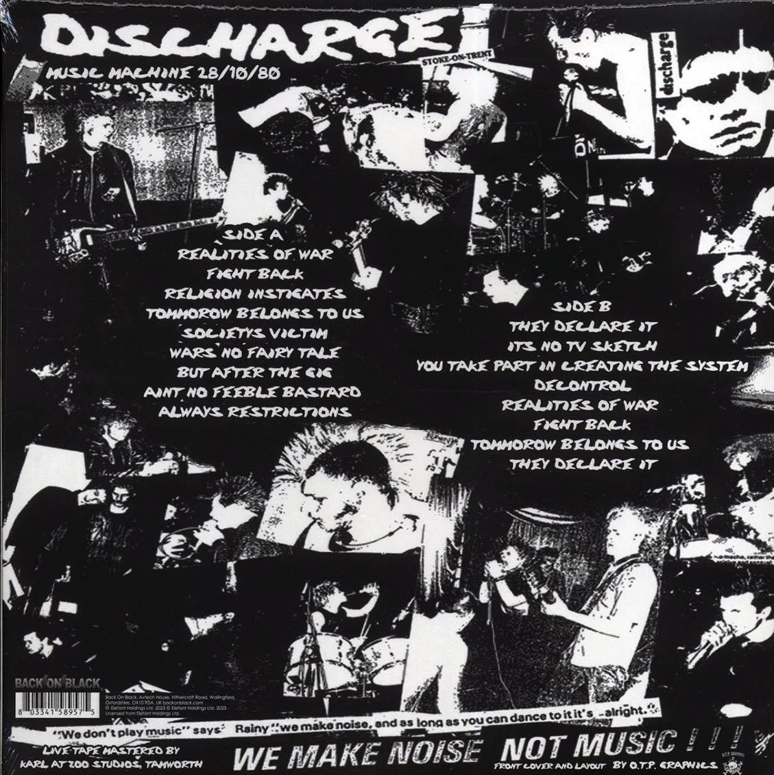 Discharge - First London Gig: Music Machine 28/10/80 (ltd. ed.) (clear vinyl)