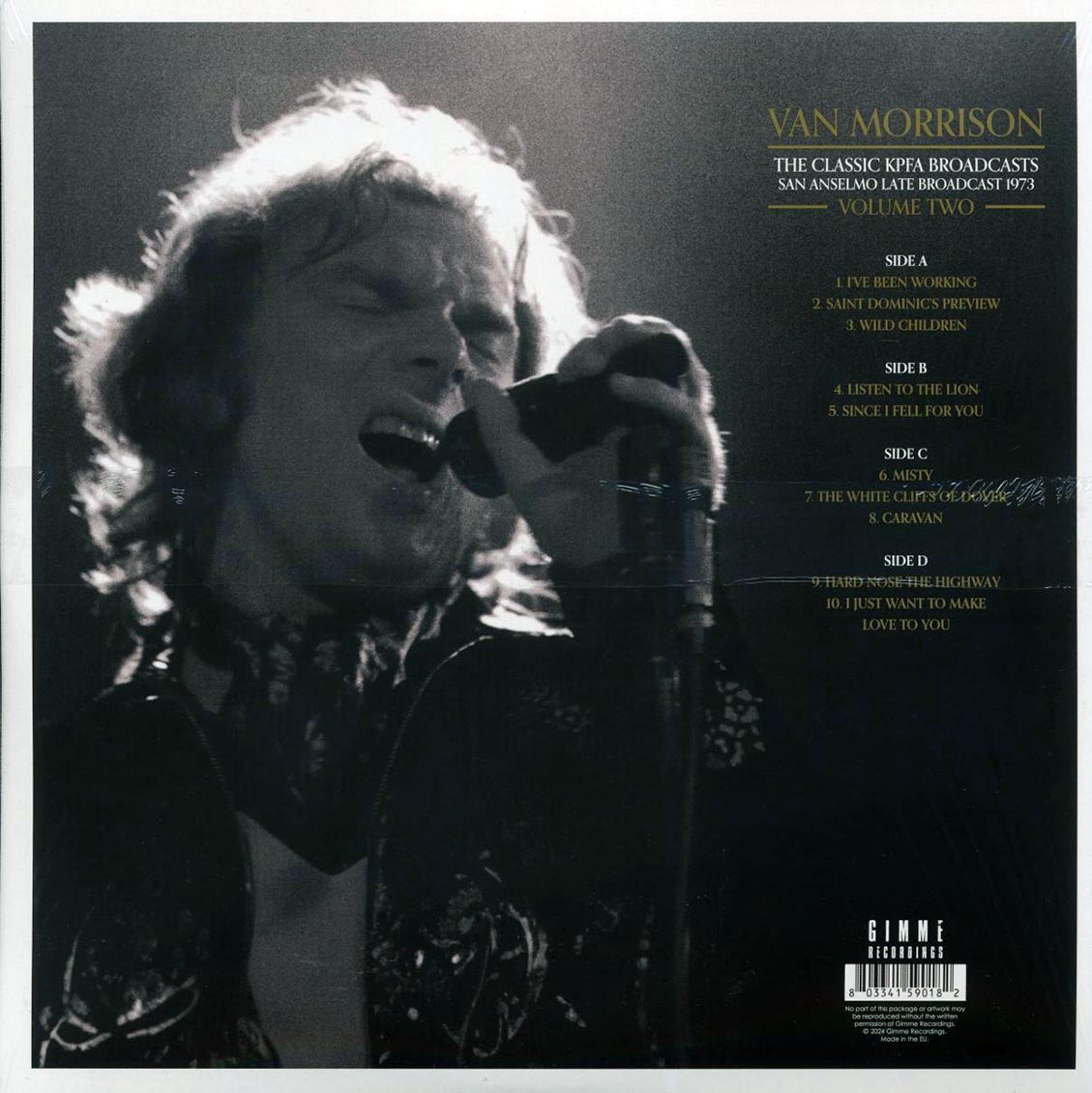 Van Morrison - The Classic KPFA Broadcasts Volume 2: San Anselmo Late Broadcast 1973 (2xLP)
