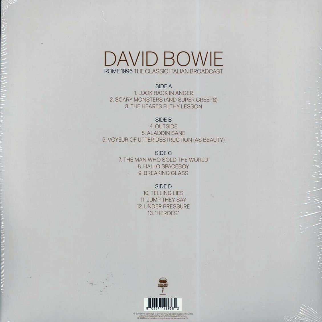 David Bowie - Rome 1996: The Classic Italian Broadcast (ltd. ed.) (2xLP) (clear vinyl)