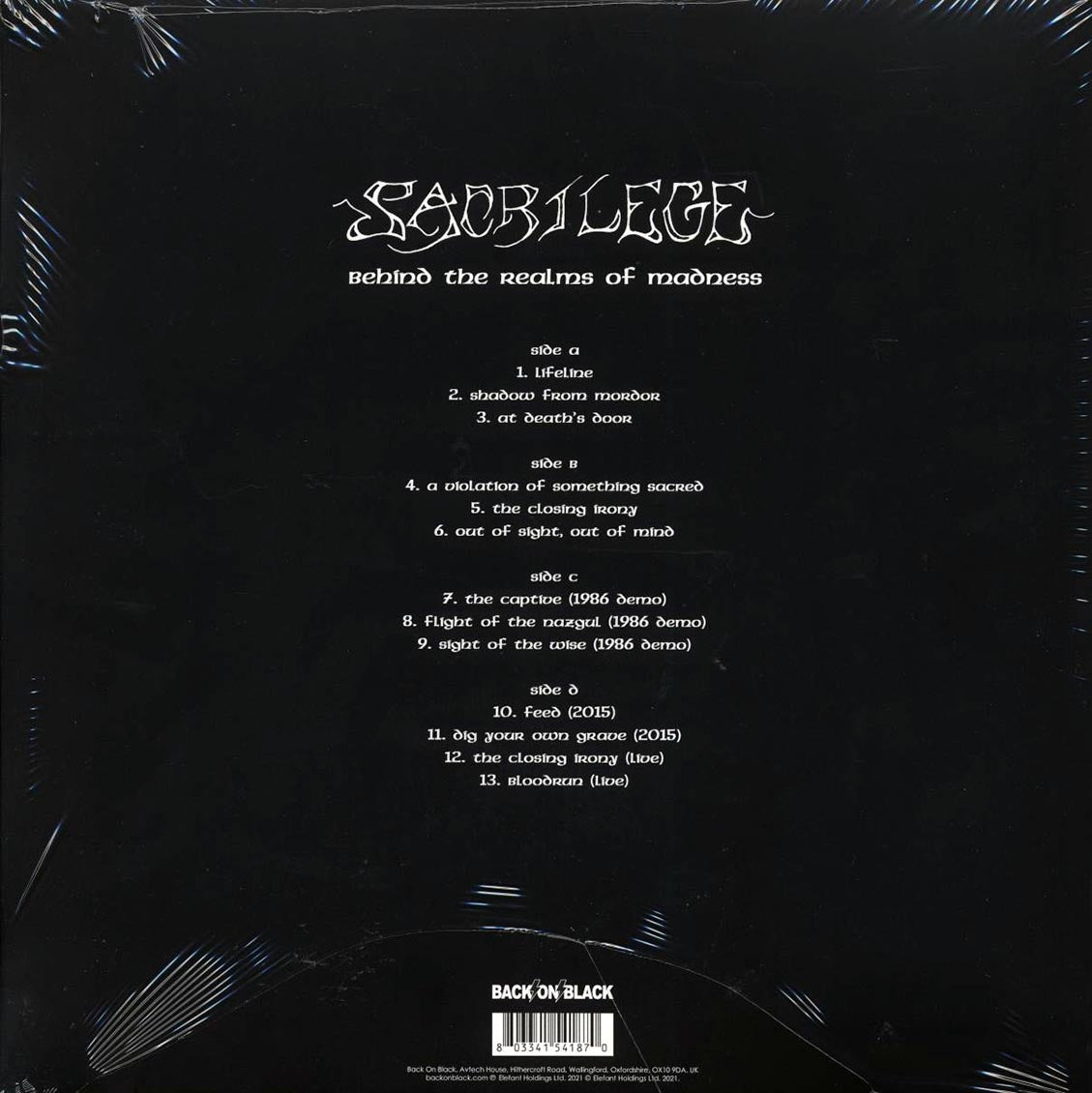 Sacrilege - Behind The Realms Of Madness (ltd. ed.) (2xLP) (white/black splatter vinyl)