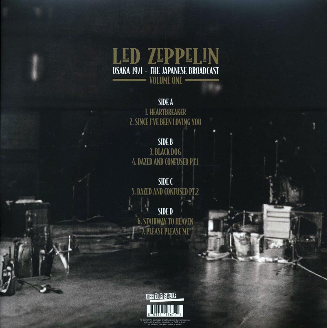 Led Zeppelin - Osaka 1971 Volume 1: The Japanese Broadcast (2xLP)