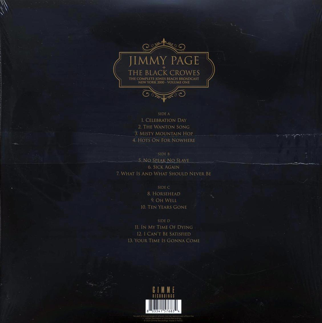 Jimmy Page, The Black Crowes - New York 2000 Volume 1: The Complete Jones Beach Broadcast (2xLP)