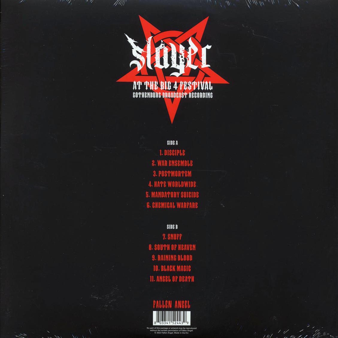 Slayer - At The Big 4 Festival: Gothenburg Broadcast Recording