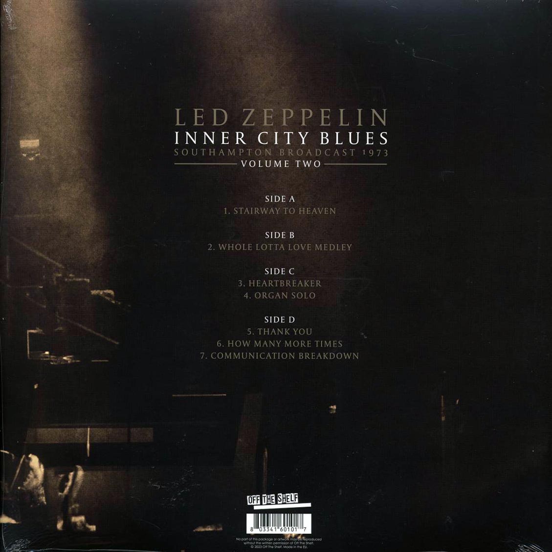 Led Zeppelin - Inner City Blues Volume 2: Southampton Broadcast 1973 (ltd. ed.) (2xLP) (white vinyl)