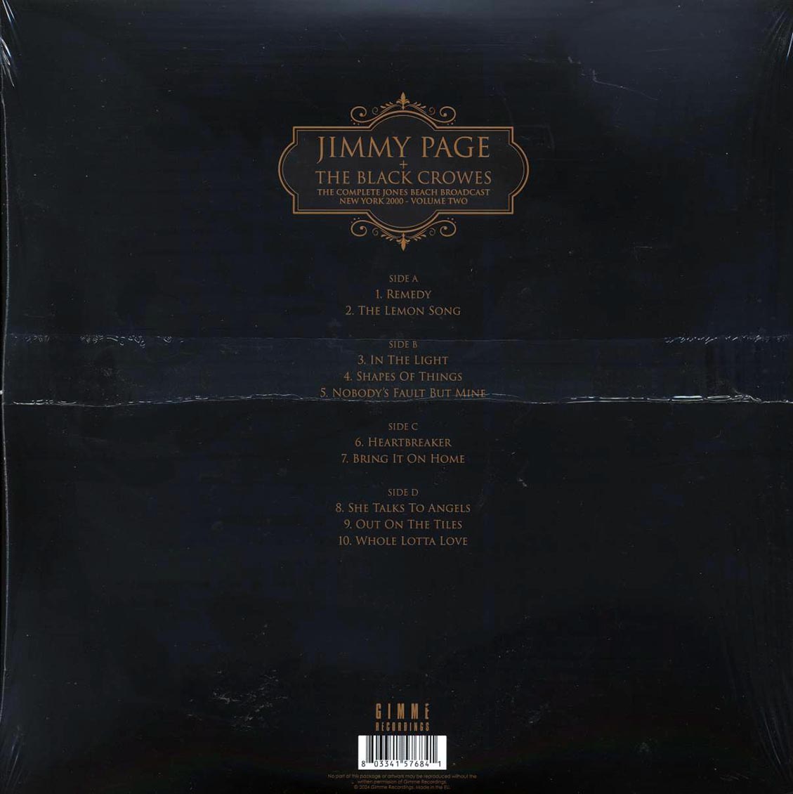 Jimmy Page, The Black Crowes - New York 2000 Volume 2: The Complete Jones Beach Broadcast (2xLP)