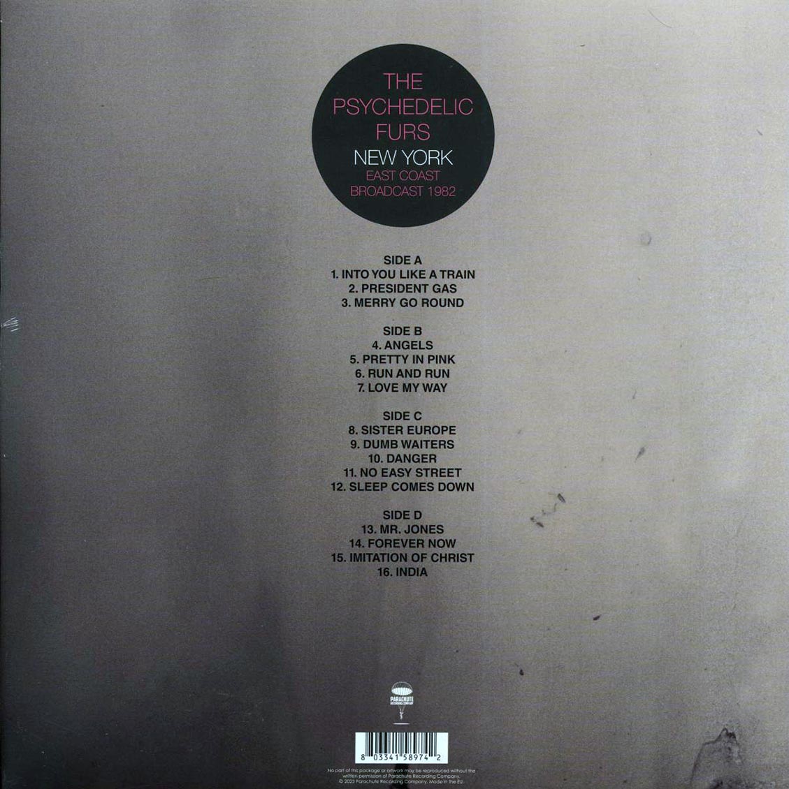 The Psychedelic Furs - New York East Coast Broadcast 1982 (2xLP)