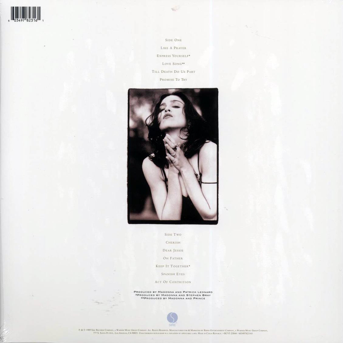 Madonna - Like A Prayer (ltd. ed.) (silver vinyl)