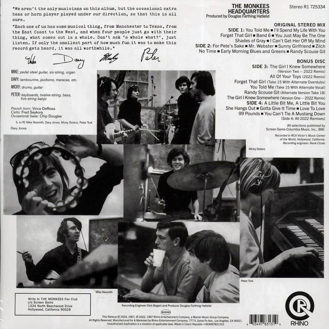 The Monkees - Headquarters (+13 bonus tracks) (ltd. ed.) (2xLP)