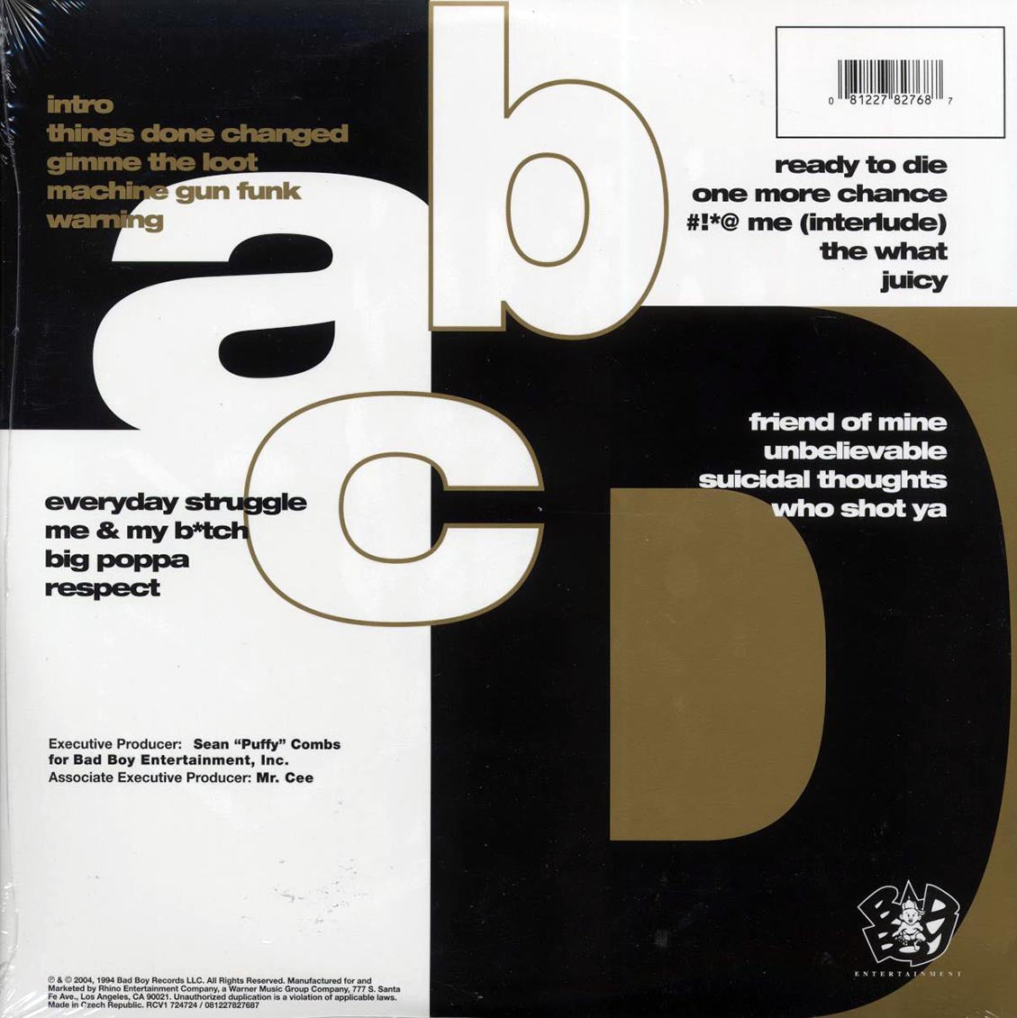 The Notorious BIG - Ready To Die (ltd. ed.) (2xLP) (gold vinyl)