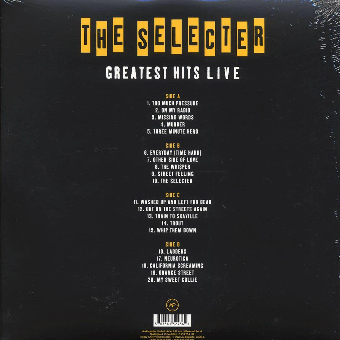 The Selecter - Greatest Hits Live: Minneapolis, 1991 (ltd. ed.) (2xLP) (clear vinyl)