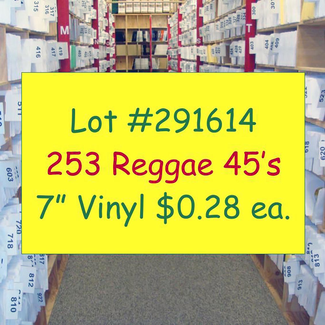 I Wayne, Lady G, Norris Man, Kymani Marley, Jahmali, Etc. - Lot #291614: Collection Of 253 7 Inch 45's (NEW)