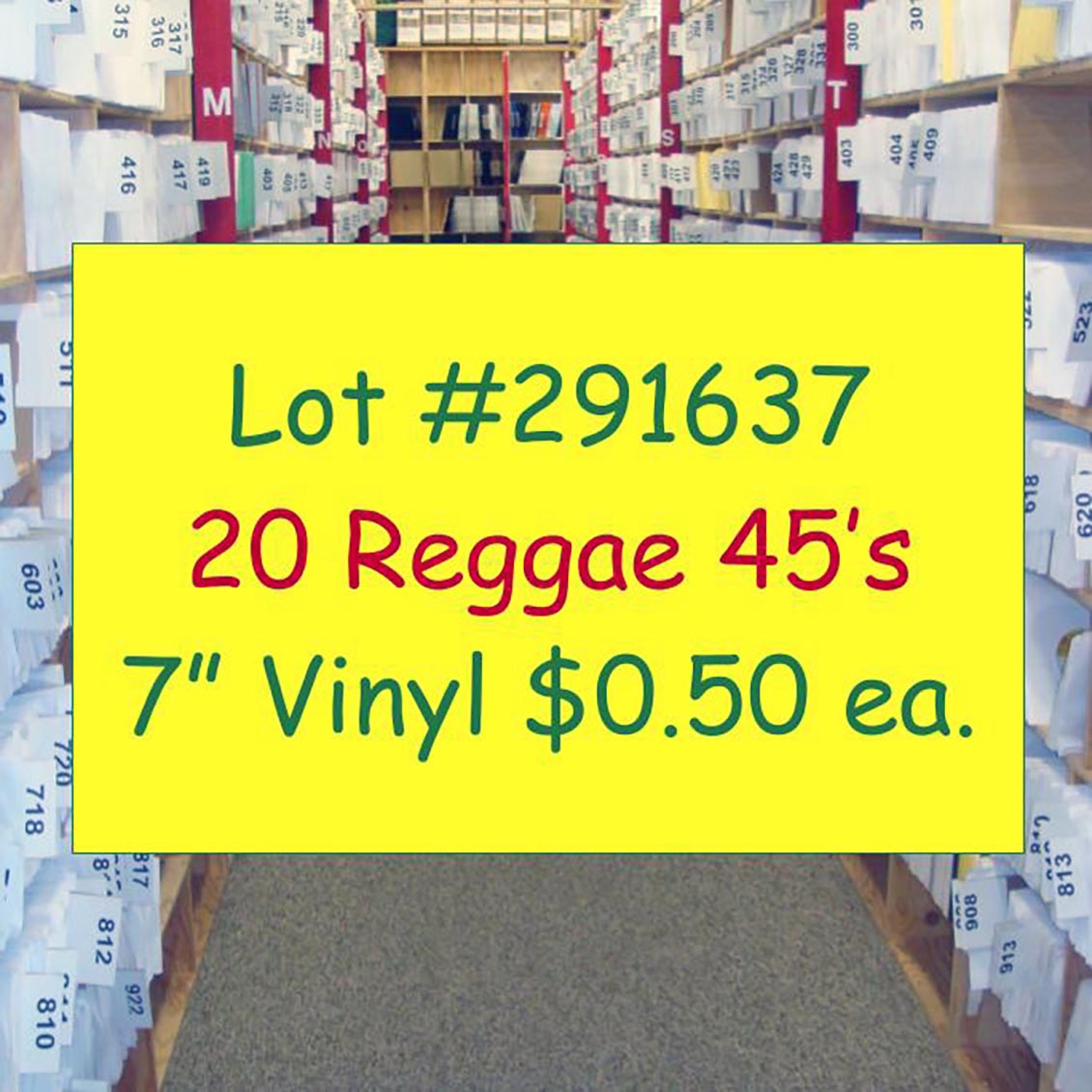 Fred Locks, David Madden, Midnite, Charlie Chaplin, Lorna Bennett, Etc. - Lot #291637: Collection Of 20 7 Inch 45's (NEW)
