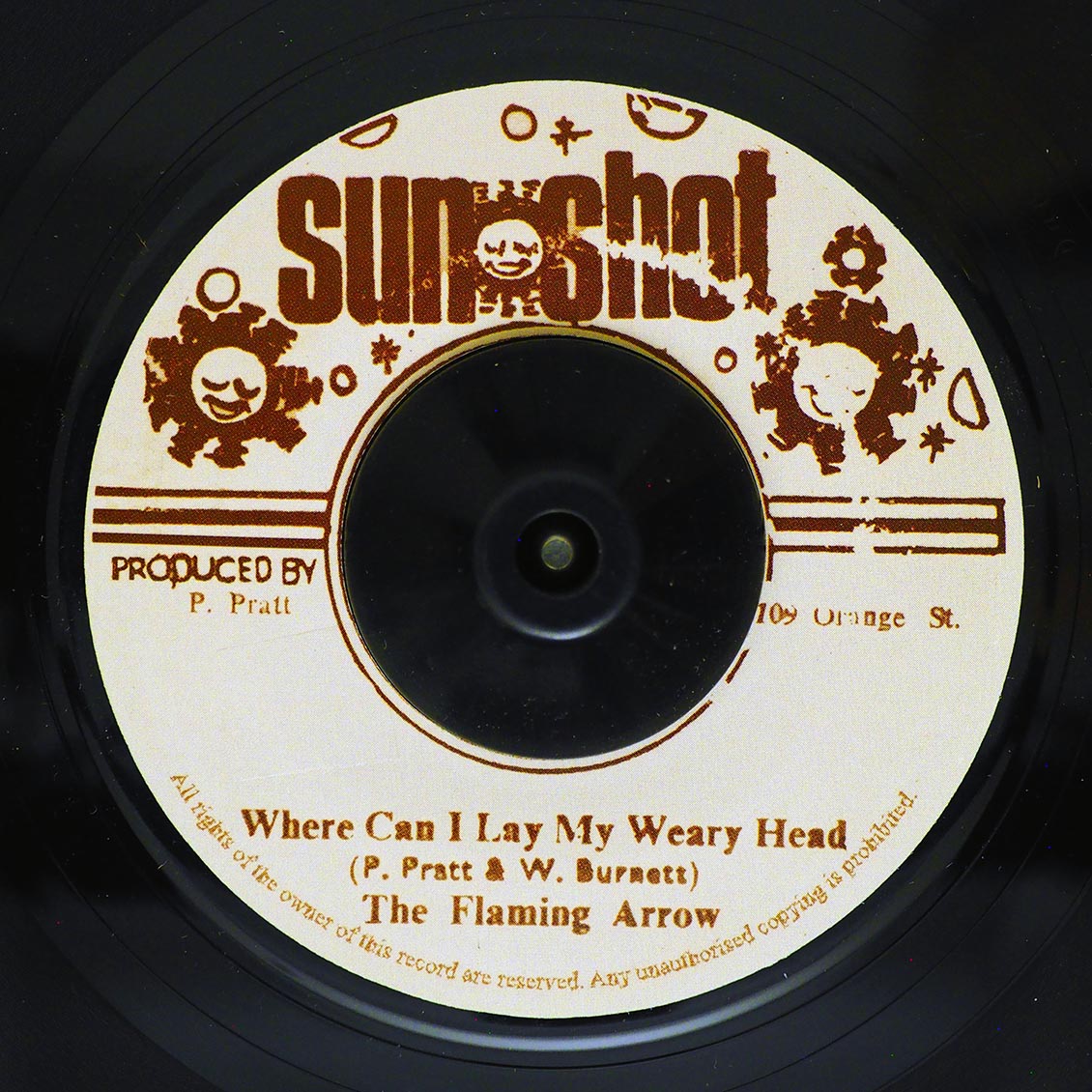 The Flaming Arrow (Watty Burnett) - Where Can I Lay My Weary Head  /  Sunshot Band - Dub In Fruits