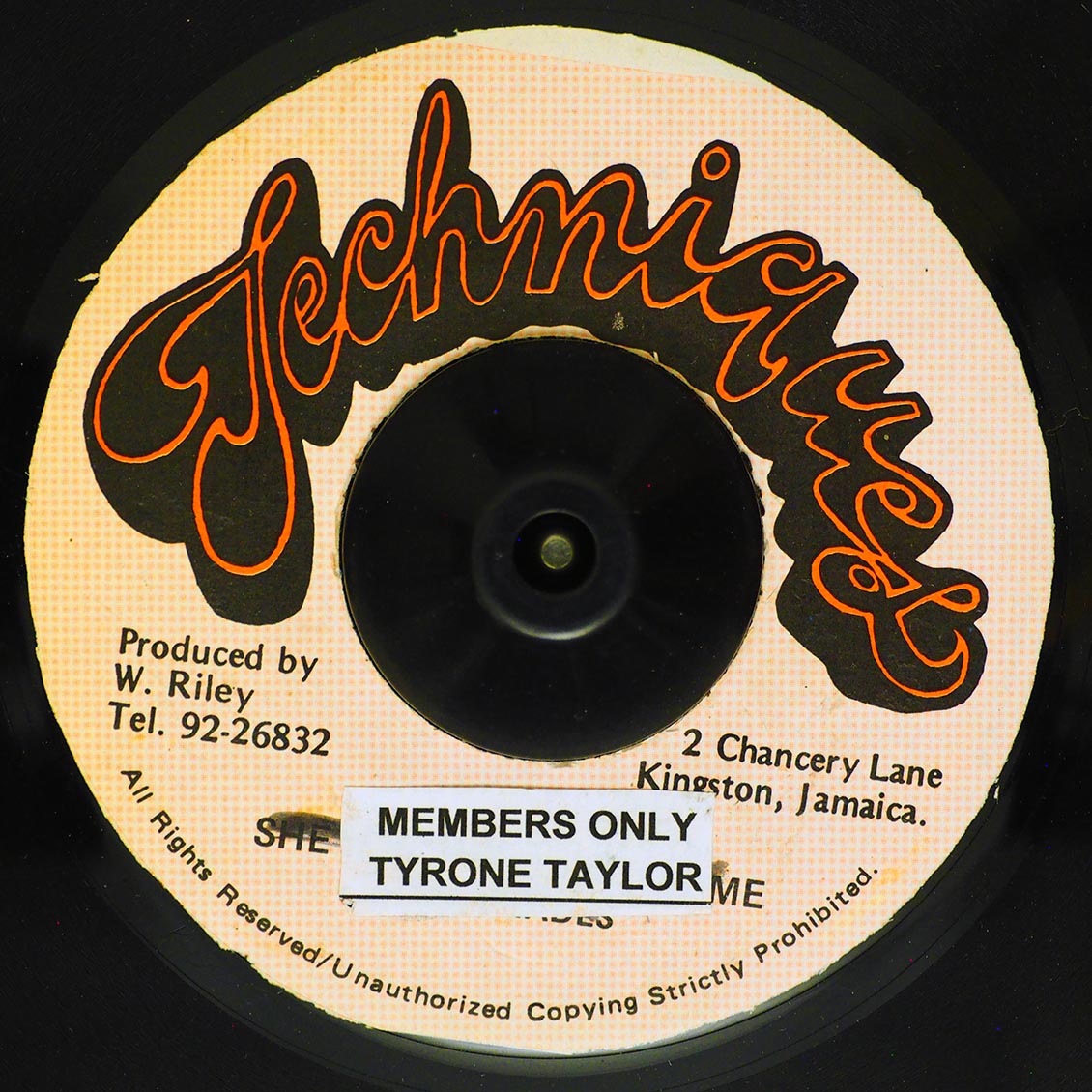 Tyrone Taylor - Members Only  /  Version (rhythm: "1977")